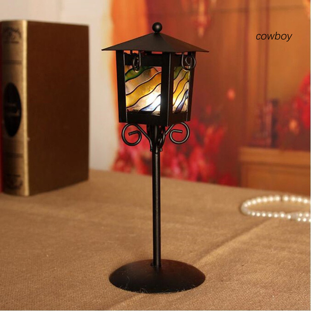 COW|Lantern Romantic Simple Vintage Candle Holder Candlestick for Wedding Shop Party