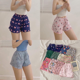 Quần đùi nữ mặc nhà quần đùi thái chất cotton co giãn mềm mịn thoải mái