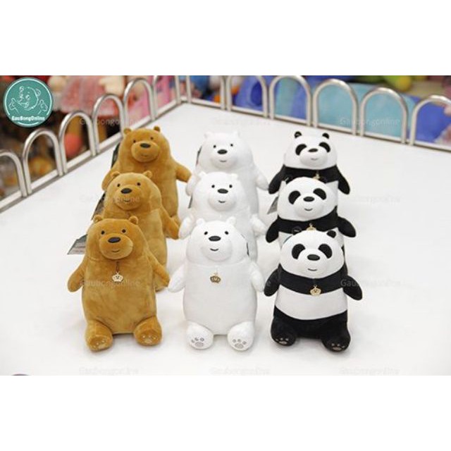 Gấu bông chúng tôi đơn giản là gấu - We bare bears | kích thước 20 cm-25 cm