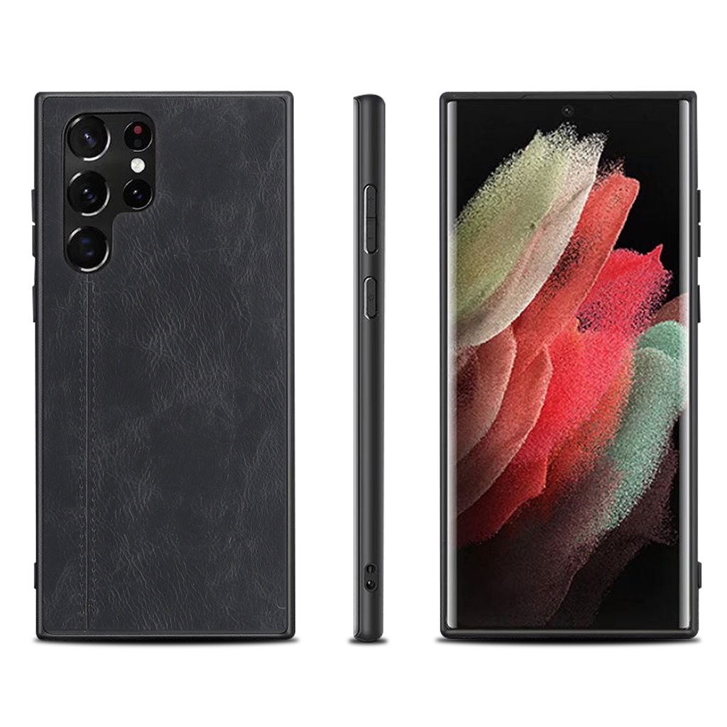 Ốp Điện Thoại Da Mỏng Màu Trơn Chống Sốc Chống Bụi Chống Trượt Cho Samsung Galaxy S22 Ultra S 22 Plus S21 S20 FE 5G