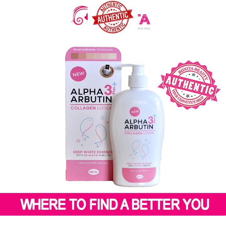 [Mã chiết khấu giảm giá mỹ phẩm sỉ chính hãng] Lotion dưỡng trắng Alpha Arbutin Collagen 3Plus – bí quyết của hotgirl Th