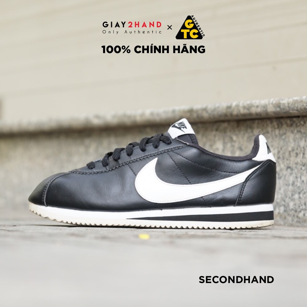 Giày Thể Thao NIKE CORTEZ LEATHER 807471-010  GIÀY CŨ CHÍNH HÃNG