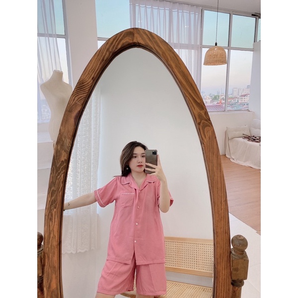 Bộ Pijama bộ đồ ngủ bộ mặc nhà chất đũi lạnh cao cấp [ ảnh thật tự chụp]