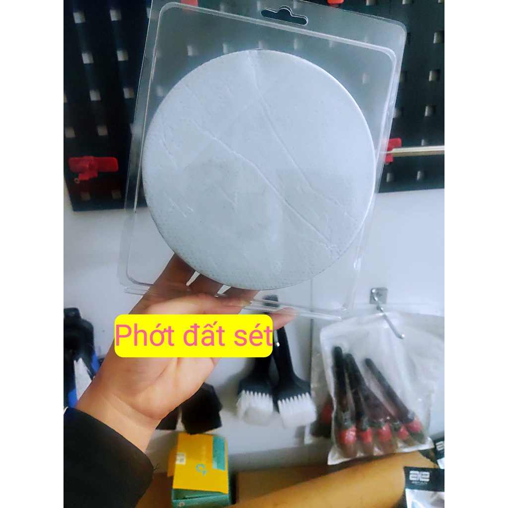 Phớt đất sét tẩy bụi sơn ô tô nhập khẩu Taiwan gắn máy đánh bóng 5 inch an toàn sơn xe và kính xe Nhật Bản Mart