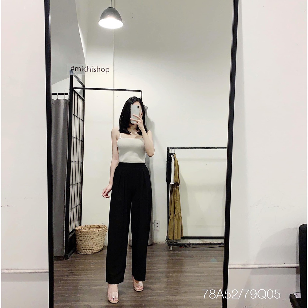 Quần culottes đũi lưng chun -79Q05
