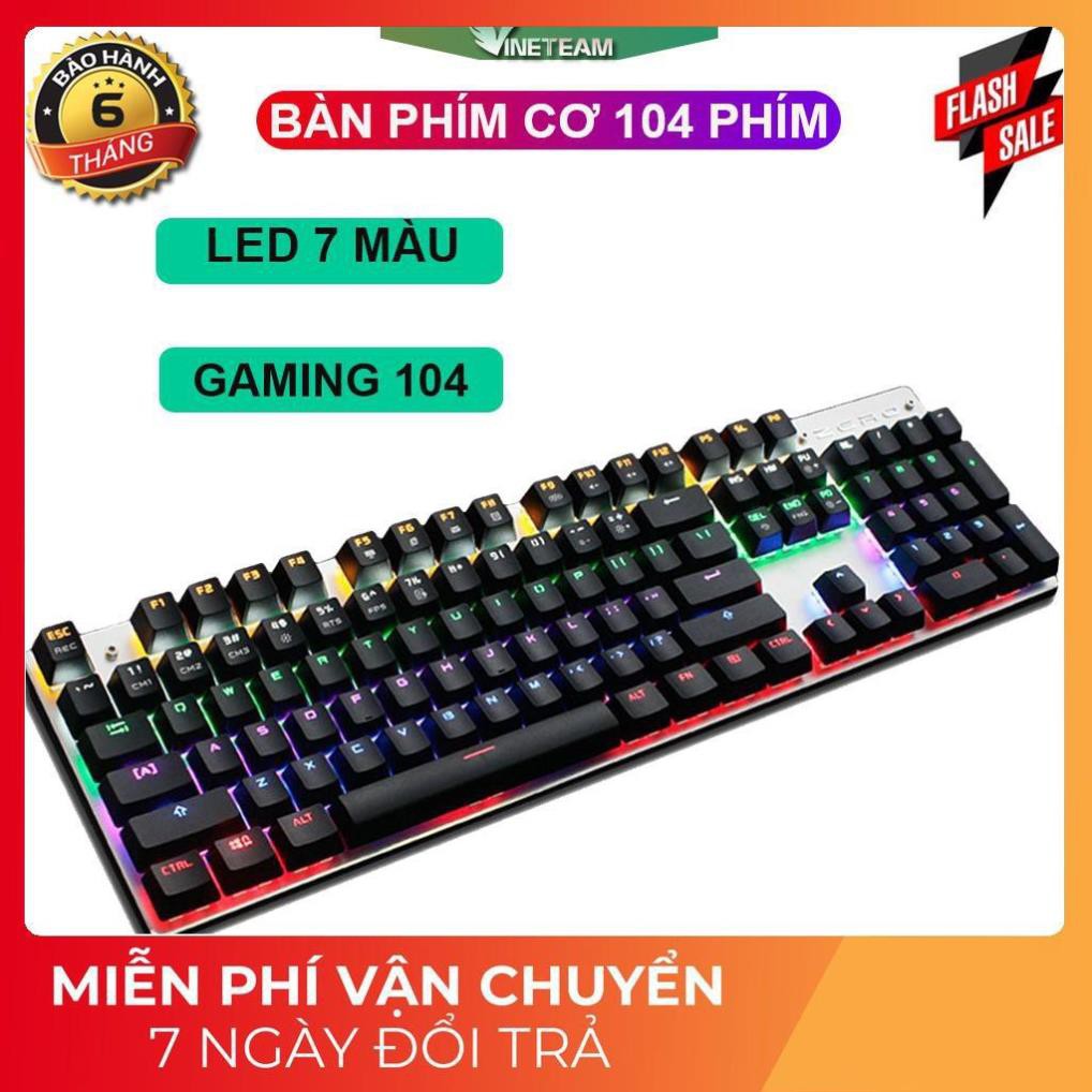 HOT- CHÍNH HÃNG Bàn phím cơ Metoo Zero Fullsize 104 phím nhiều chế độ -DC2311