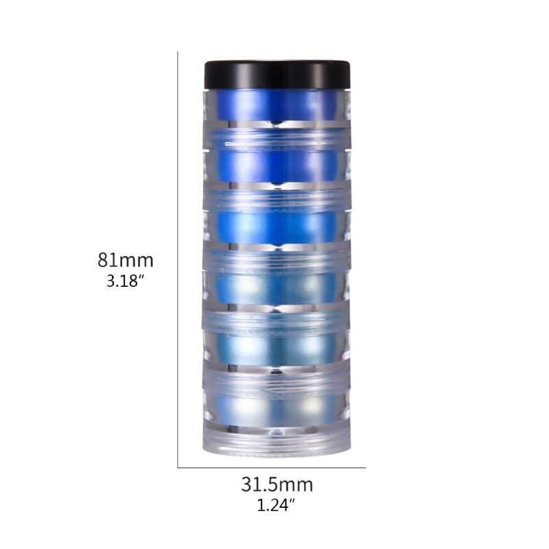 Set 6/ 24 hộp bột mica ngọc trai cấp mỹ phẩm nhuộm nhựa resin epoxy tự làm trang sức thủ công