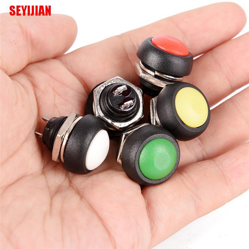 Set 5 Công Tắc Tròn 12mm Chống Thấm Nước Chuyên Dụng