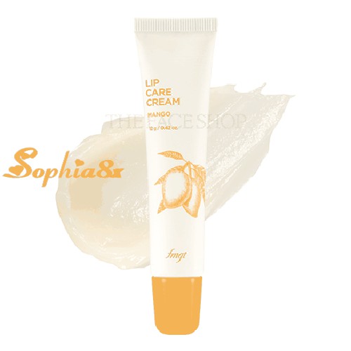 Son dưỡng bơ xoài TFS Lip Care Cream Shea Butter \ Mango Butter The Face Shop fmgt dưỡng ẩm môi (Mẫu Mới)