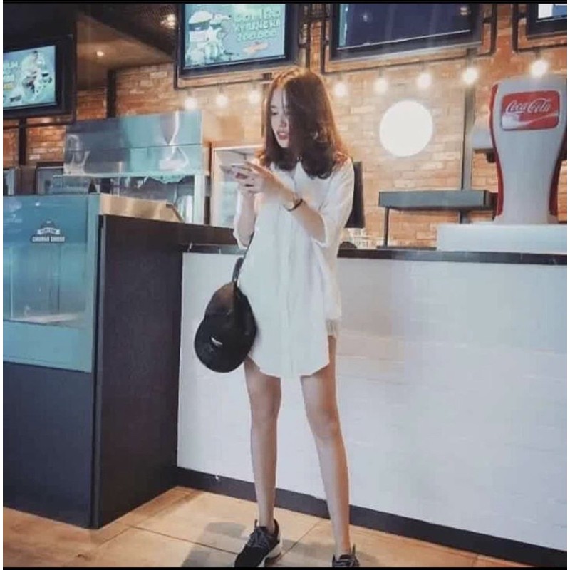 Thanh Lý - ÁO SƠMI TRẮNG FORM RỘNG