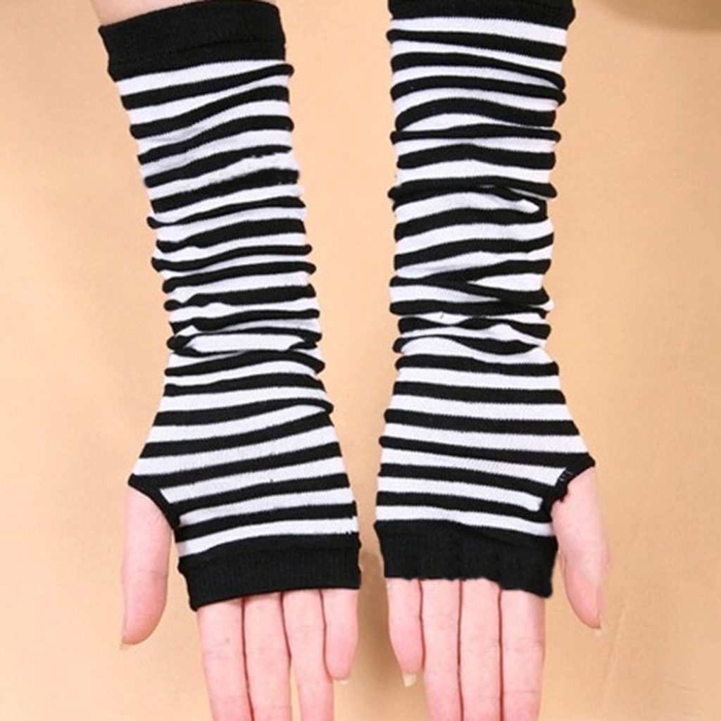 Găng tay dệt kim hở ngón giữ ấm mùa đông