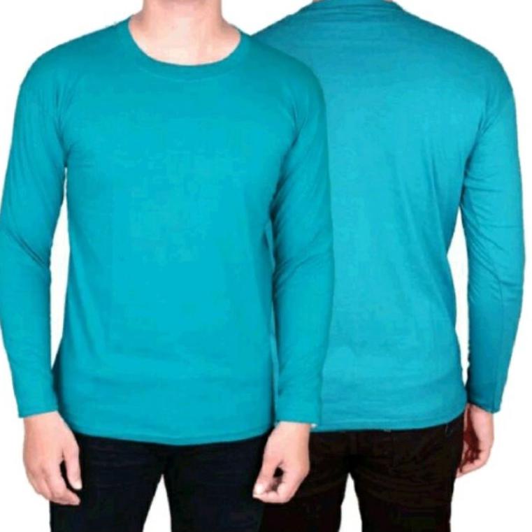(Art. Áo Thun Trơn Dáng Dài Cánh Tay Size L-XXXL V7151f Cho Nam