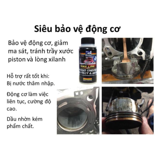 NANO BẢO VỆ ĐỘNG CƠ BLUECHEM -NANO ENGINE PROTECT &amp; SEAL