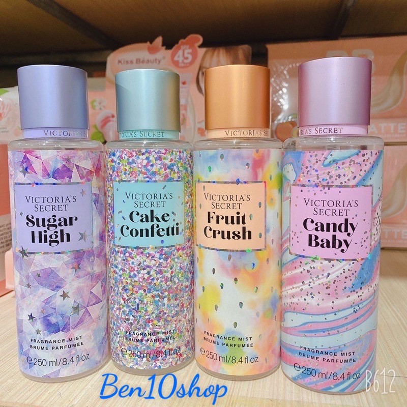 Xịt thơm toàn thân Victoria's Secret body mist mẫu mới đủ mùi