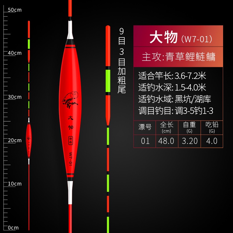 Phao săn hàng tăm to 3,5mm, ăn chì 4 gam siêu bắt mắt, nhìn xa 50m, câu cá trắm đen, trắm cỏ, chép.