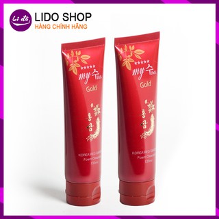 Combo 2 hộp Sữa Rửa Mặt Hồng Sâm My Gold Hàn Quốc (130 ml)