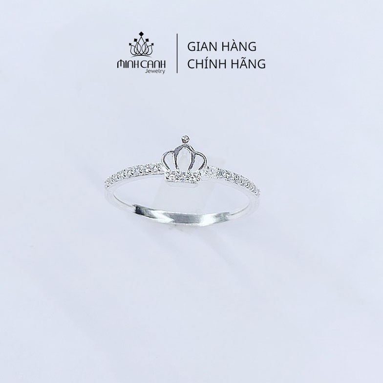 Nhẫn Bạc Nữ Hình Vương Miện Đính Đá - Minh Canh Jewelry