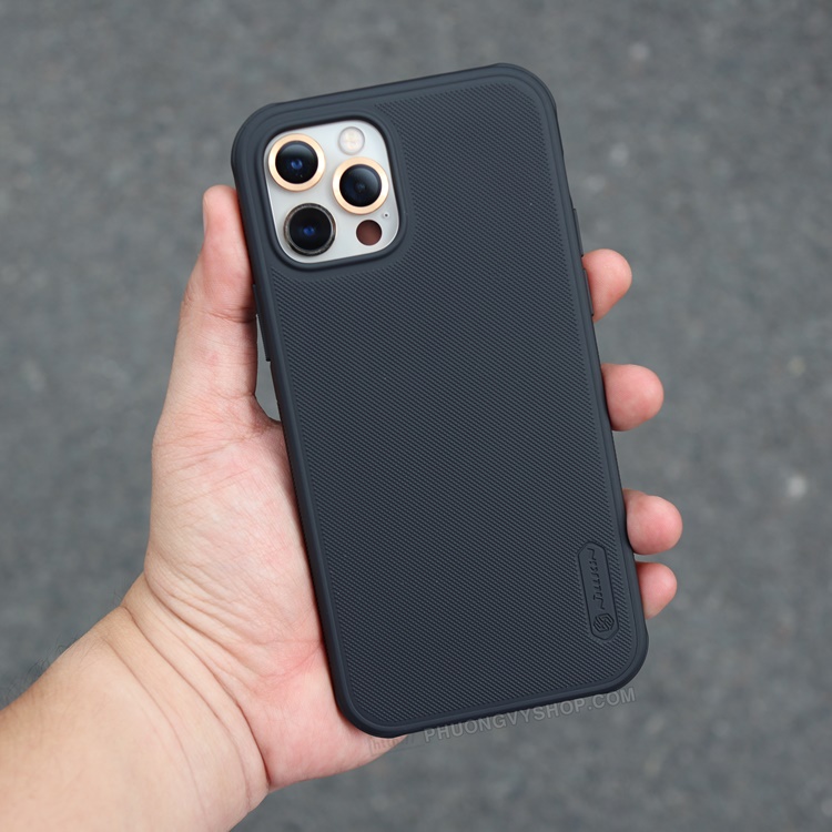 Ốp lưng Nillkin sần cho iPhone 15 Pro Max 14 pro max 13 pro max 15 plus Chính Hãng Nillkin Super Froster Shield Pro Matt