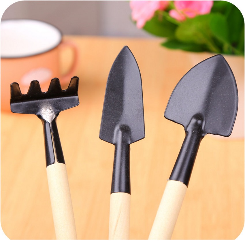 Bộ dụng cụ làm vườn mini bộ cuốc xẻng mini trồng cây cảnh dụng cụ 3 món chăm sóc cây cảnh làm vườn DANA