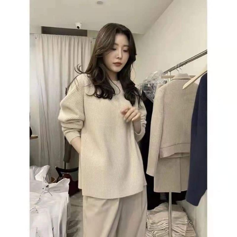 Áo len dài tay xẻ vạt basic BCi