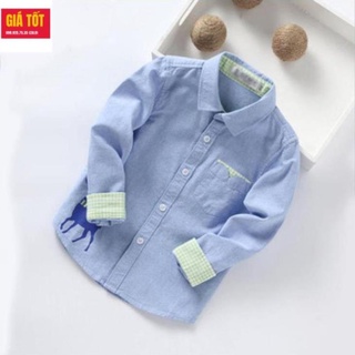   SẴN SHIP 24H  Áo sơ mi dài tay trắng trẻ em nam 6 7 8 9 10 tuổi☑️ Thời trang bé trai 9 tuổi size đại 25kg 30kg 35kg 40 