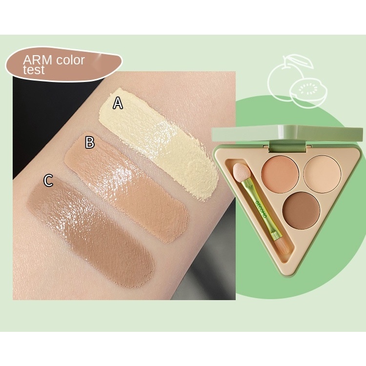 (Hàng Mới Về) Bảng Kem Che Khuyết Điểm Che Phủ Quầng Thâm Và Mụn 3 Màu Vitality | BigBuy360 - bigbuy360.vn