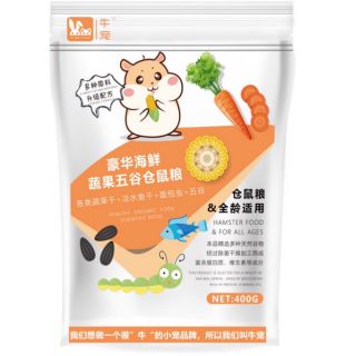 Thức ăn hải sản cho hamster túi 400g