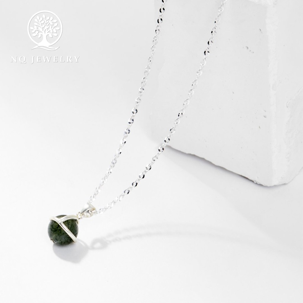 Dây chuyền hạt tròn dây bạc - NQ Jewelry