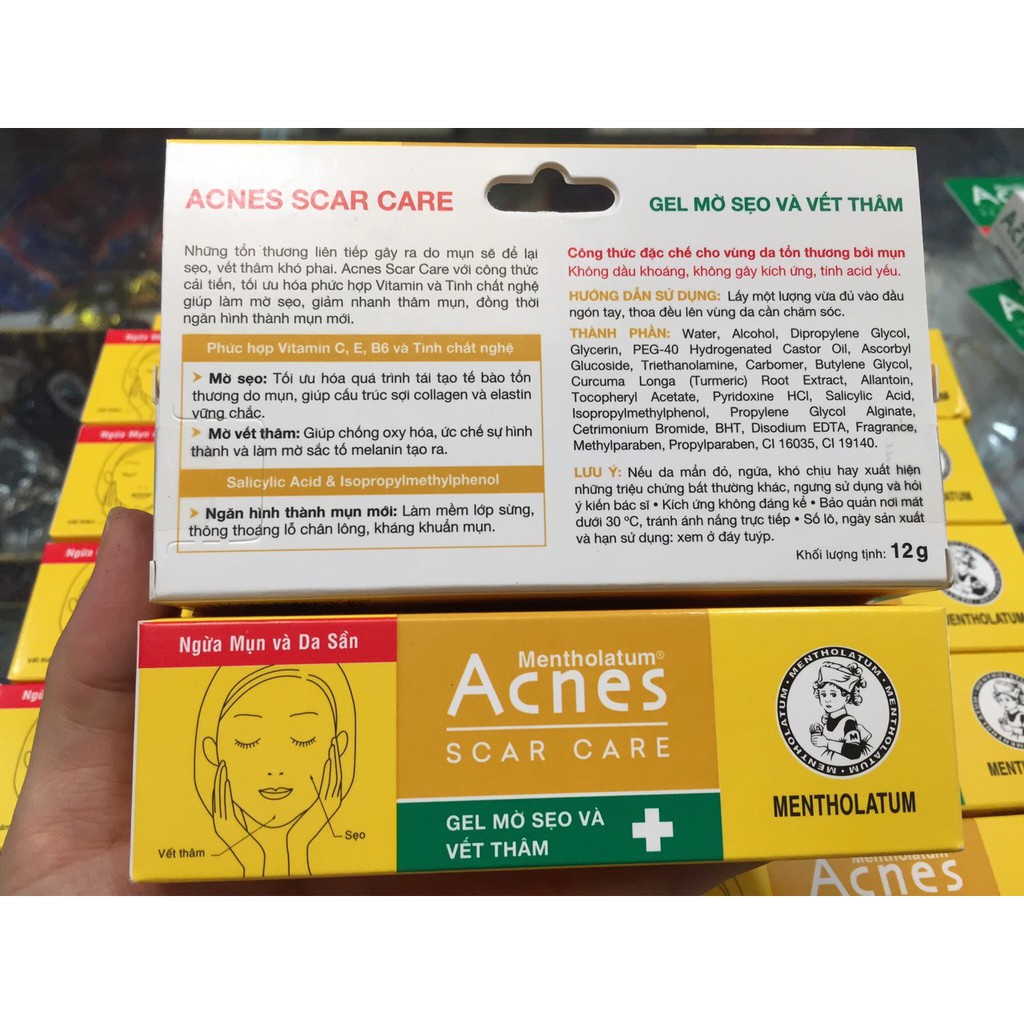 Acnes Scar Care – Gel mờ vết thâm và liền sẹo 12g