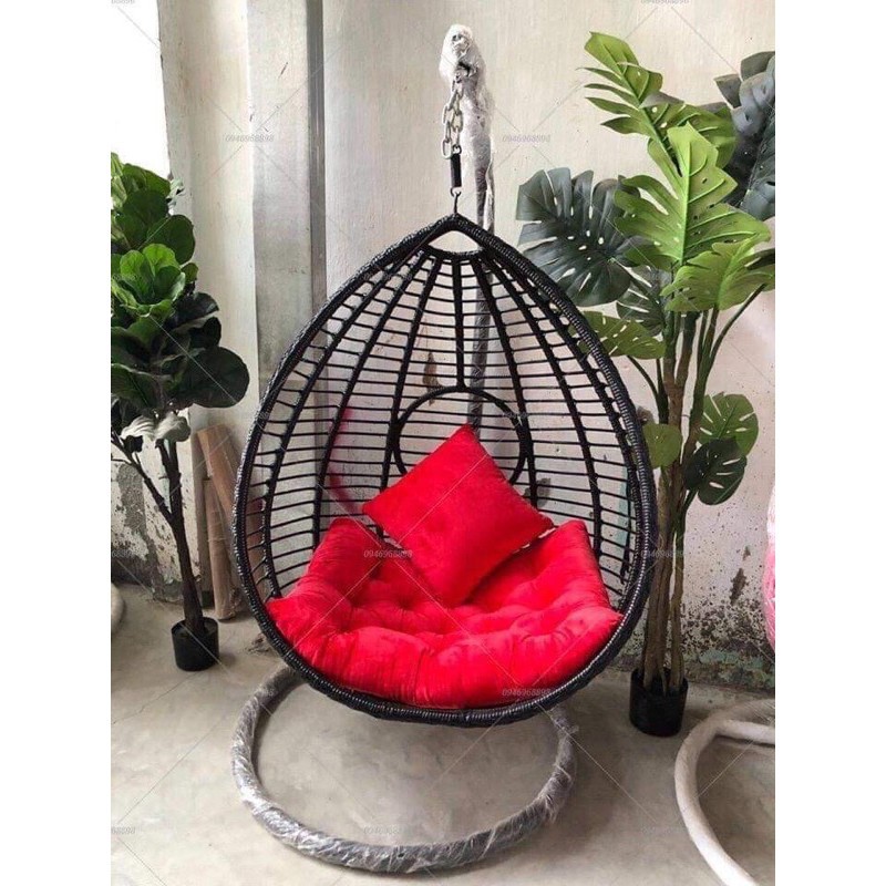 Xích đu giọt nước - xích đu mây nhựa cao cấp