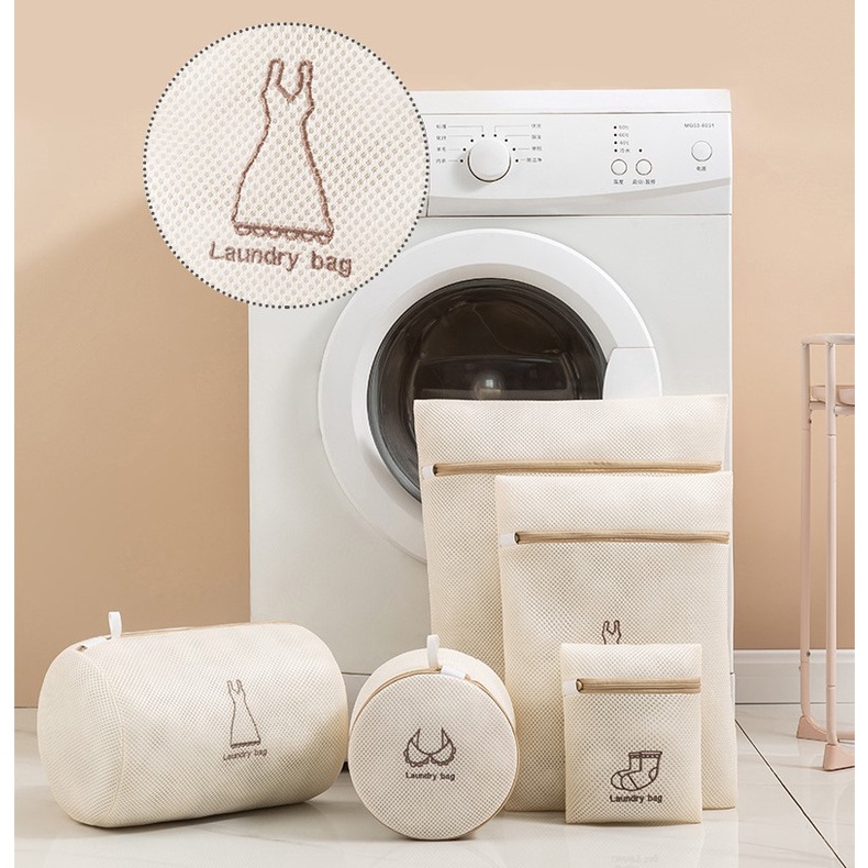 Combo 6 túi giặt 3 lớp TG1 bảo vệ quần áo, đồ lót dùng cho máy giặt nhiều kích thước lựa chọn miDoctor