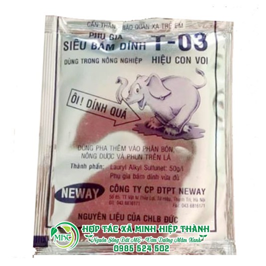 Phụ Gia siêu bám dính hiệu con vọi T 03