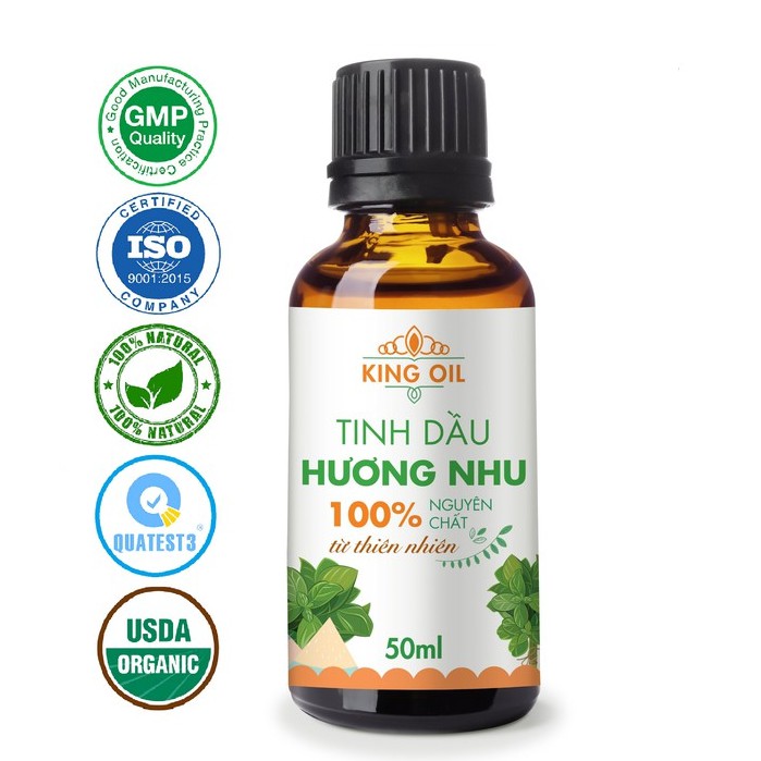 Tinh dầu hương nhu nguyên chất 100% từ thiên nhiên - KingOil