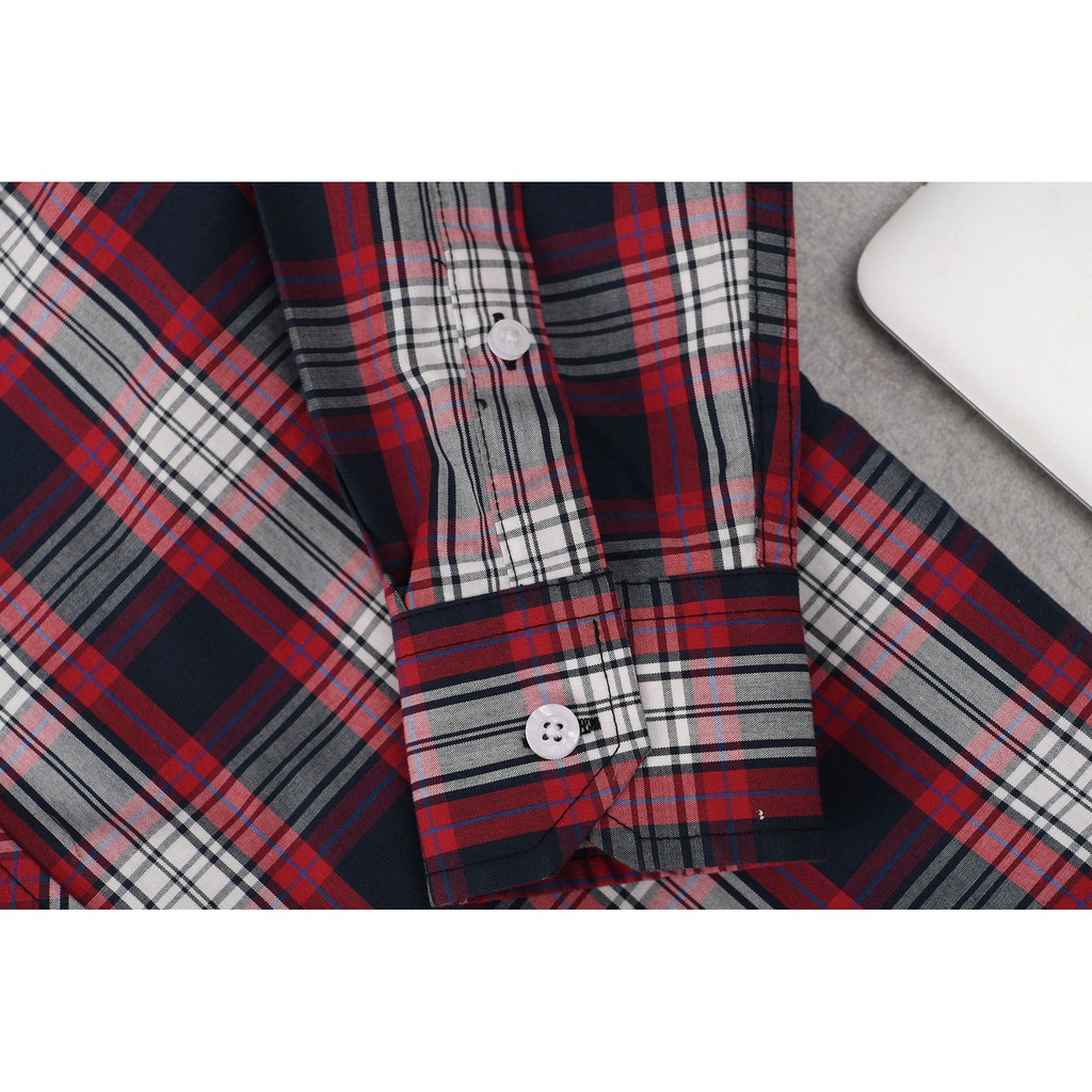[Mã FAMAYMA2 giảm 10K đơn 50K] Áo sơ mi cao cấp 2020,100% cotton,màu đỏ,kẻ caro | BigBuy360 - bigbuy360.vn