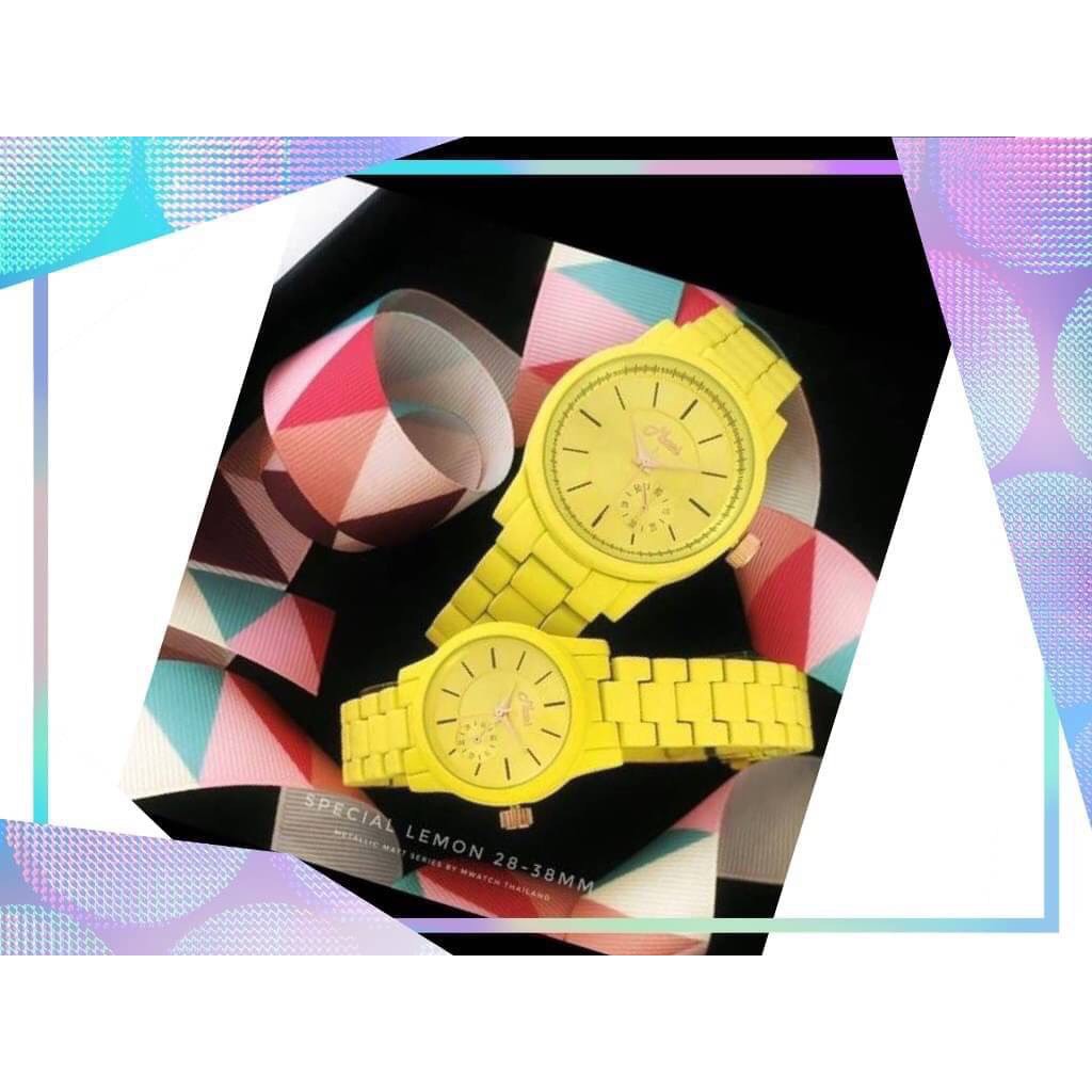 Đồng hồ cặp Nam Nữ brand Mwatch nội địa Thái (Series METALLIC)