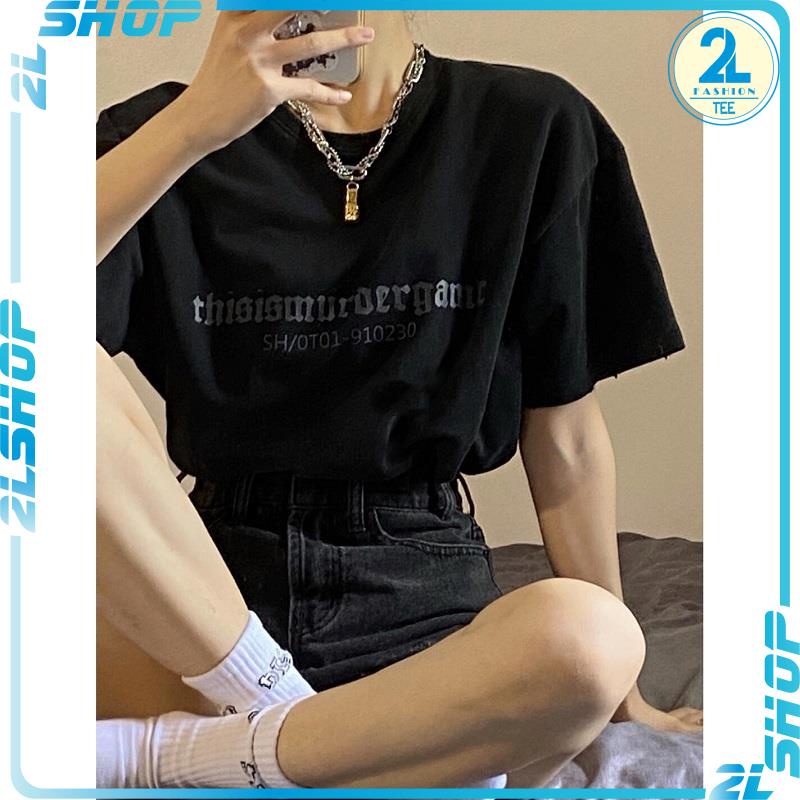 Áo thun tay lỡ unisex bàn cờ đen xám CHESS , áo đôi nam nữ phong cách đường phố 2LSHOP