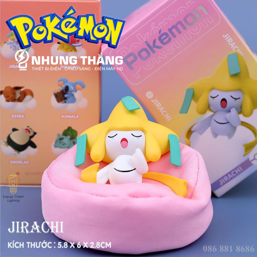 Mô Hình Nhân Vật Pokemon Siêu Dễ Thương Nằm Ngủ - Họa Tiết Tinh Xảo - Tặng Kèm Gối Nằm - Bảo Hành 12 Tháng