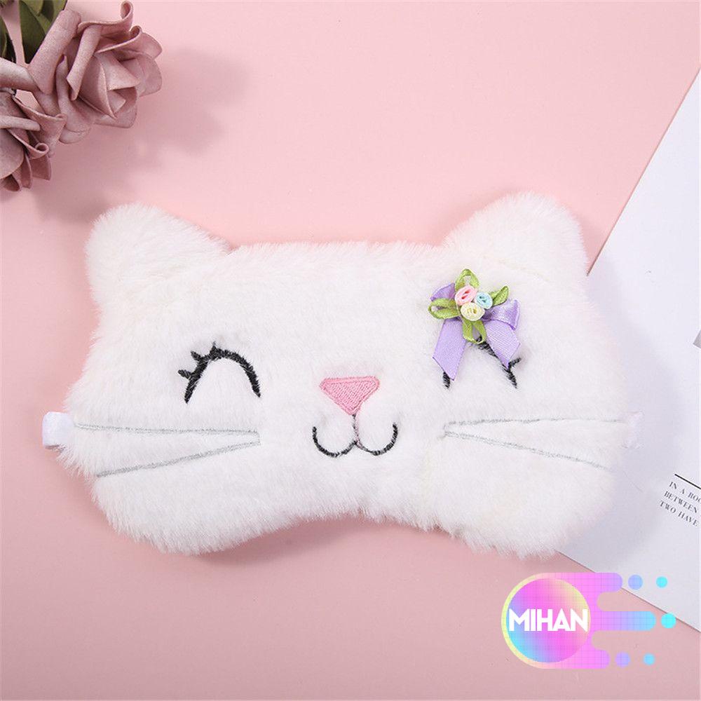 Miếng bịt mắt ngủ mềm mại hình mèo nhiều màu sắc đáng yêu