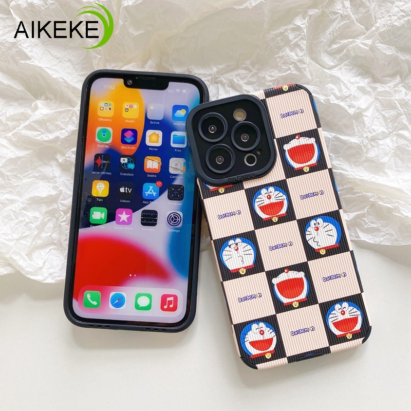 Ốp Điện Thoại Họa Tiết Doraemon Cho IPhone 13 12 11 Pro Max X Xs Max XR 8 7 Plus SE 2020 6 6s Plus