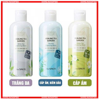Nước tẩy trang The Saem chiết xuất từ trà giúp làm sáng da 300ml NPP Shoptido