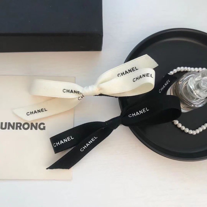 kẹp tóc chanel nơ ruy băng thương hiệu sang chảnh