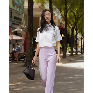 [W Concept] Áo sơ mi croptop - MIA