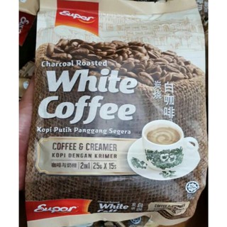 Cà phê trắng Super White Coffee & Creamer Malaysia (không đường)