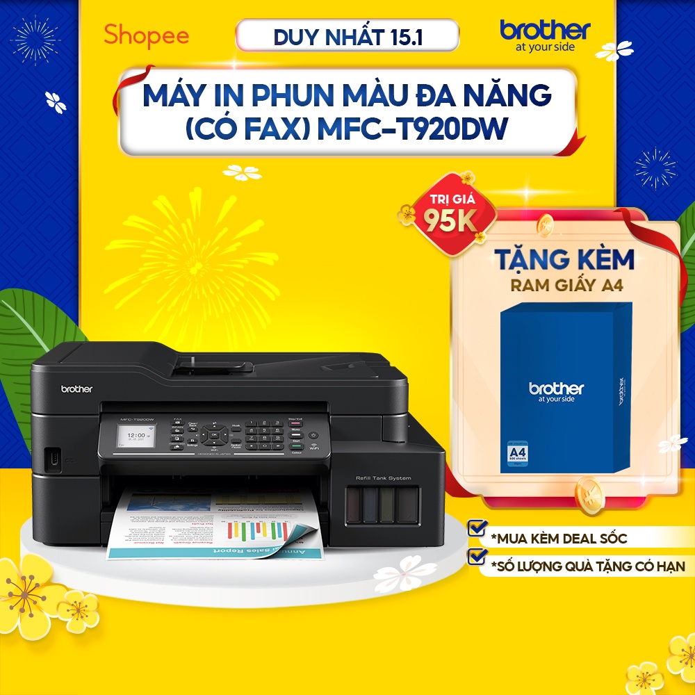 Máy in phun màu đa năng (có Fax) Brother MFC-T920DW