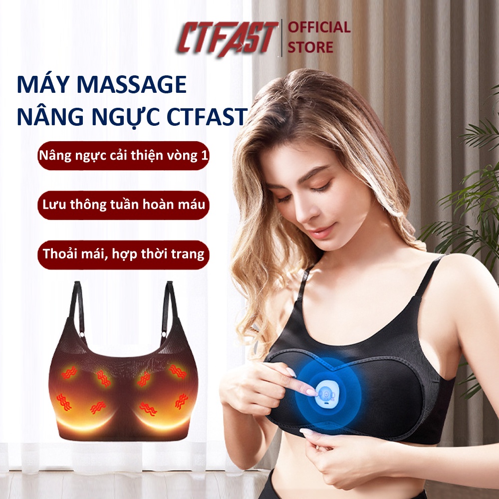 Máy massage nâng ngực thông minh CTFAST WX-006: 5 cấp độ rung và nhiệt, giảm tình trạng chảy xệ, cải thiện vòng 1