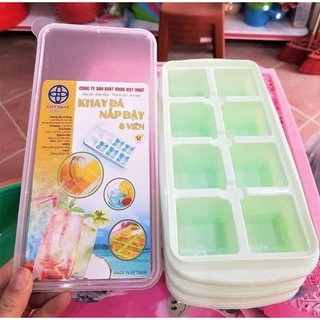 Sét 3 khay làm đá có lắp đậy