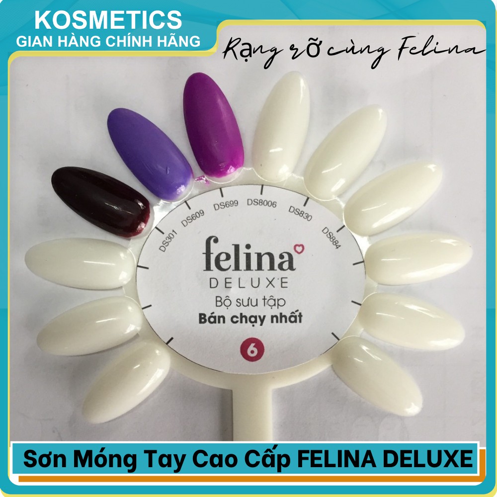 Sơn Móng Tay Cao Cấp Đa Sắc Màu Bộ Sưu Tập Số 6 FELINA DELUXE 18ml