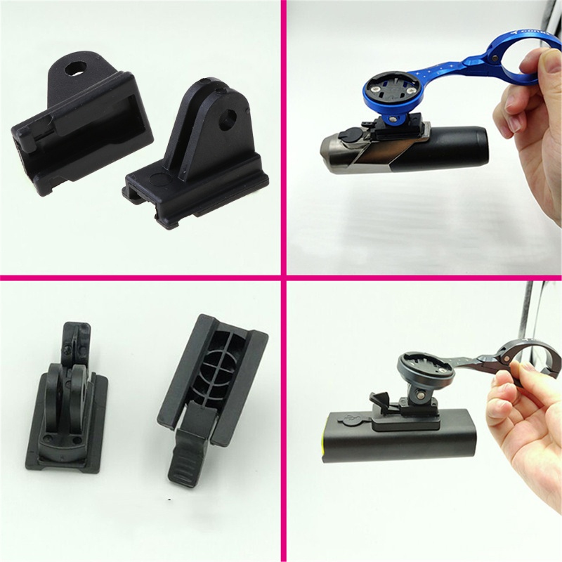 Giá đỡ gắn đèn pin cho Garmin- Bryton Cateye với bộ chuyển đổi camera gắn xe đạp