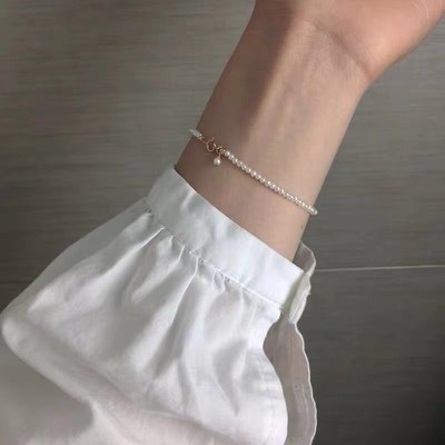 Vòng Tay Ngọc Trai Phụ Kiện Bạc 925 Hạt Nhí 3ly Màu Trắng - Ngọc Trai Trường Thịnh