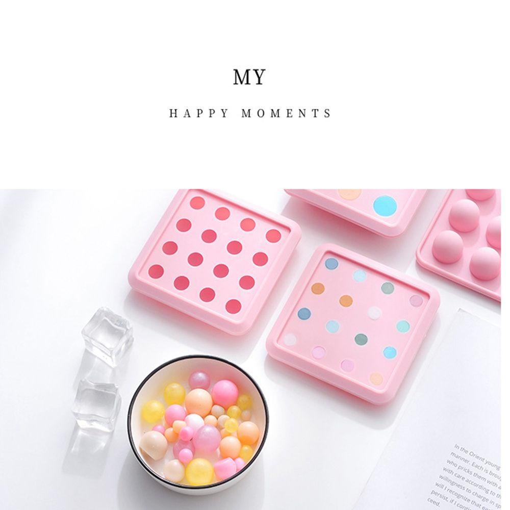 Khuôn Làm Đá Mini Hình Cầu Có Nắp DIY